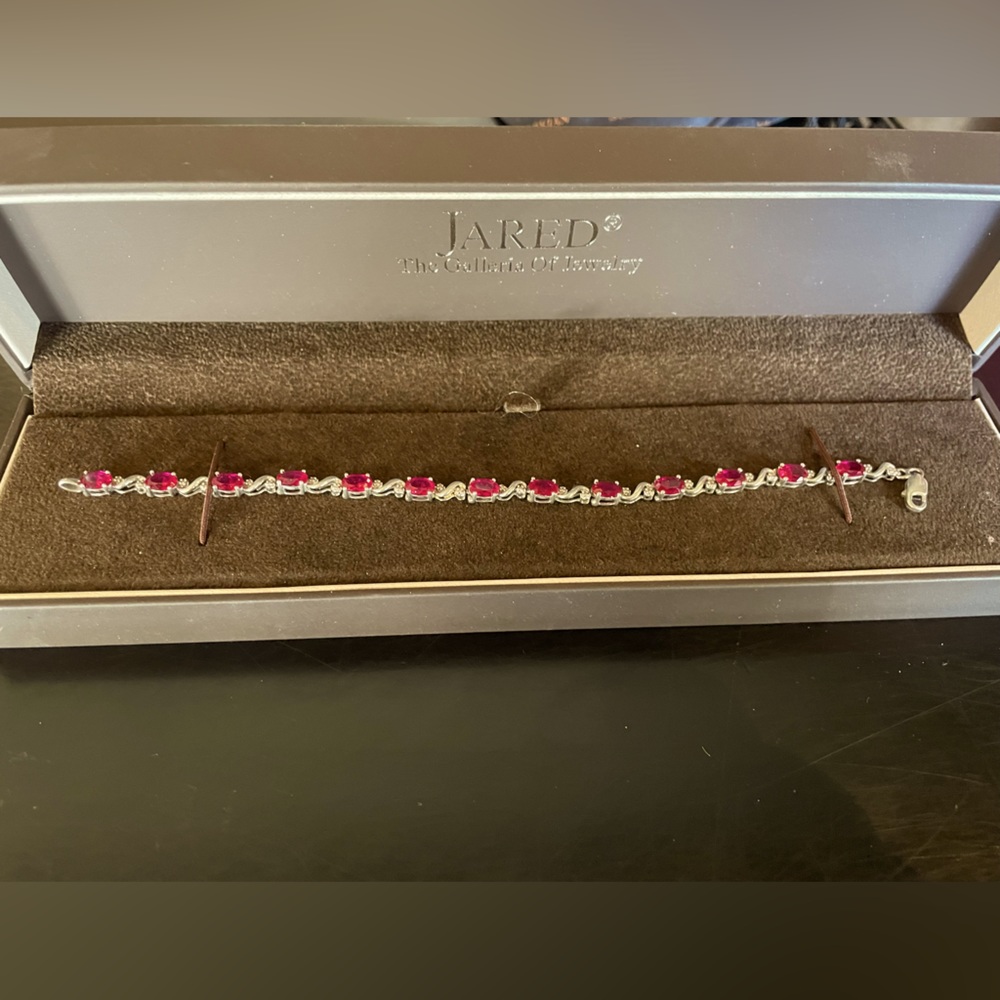 Man-made Ruby bracelet from JARED jewelers.